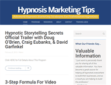 Tablet Screenshot of hypnosismarketingtips.com